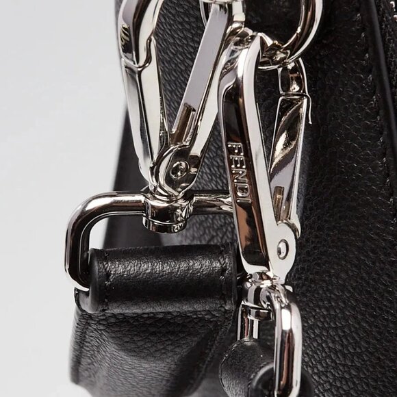 Fendi Black Grained Calfskin Leather Large Lui Bag 7VA667 - Picture 6 of 12